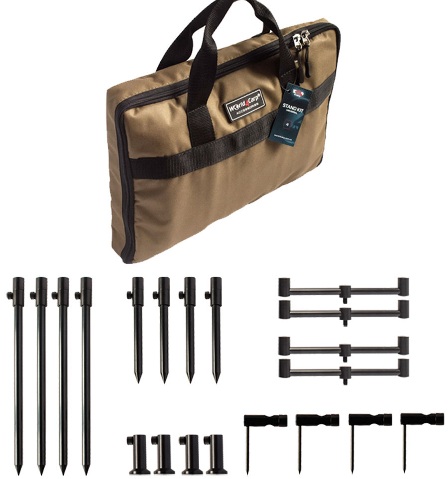 Bankstick and buzz bar set World4Carp Stand Kit Universal MAX 4