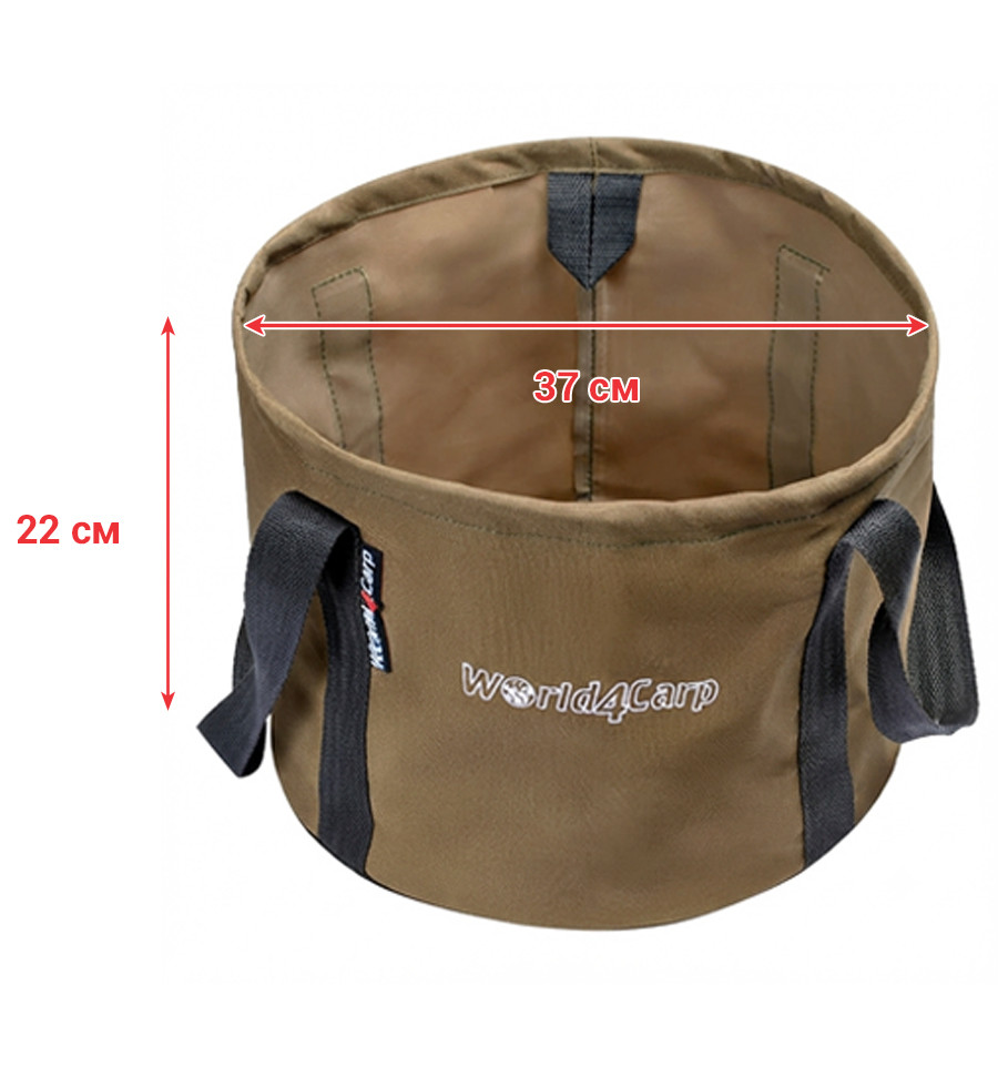 Soft bucket without lid World4Carp Soft Bucket 14 l