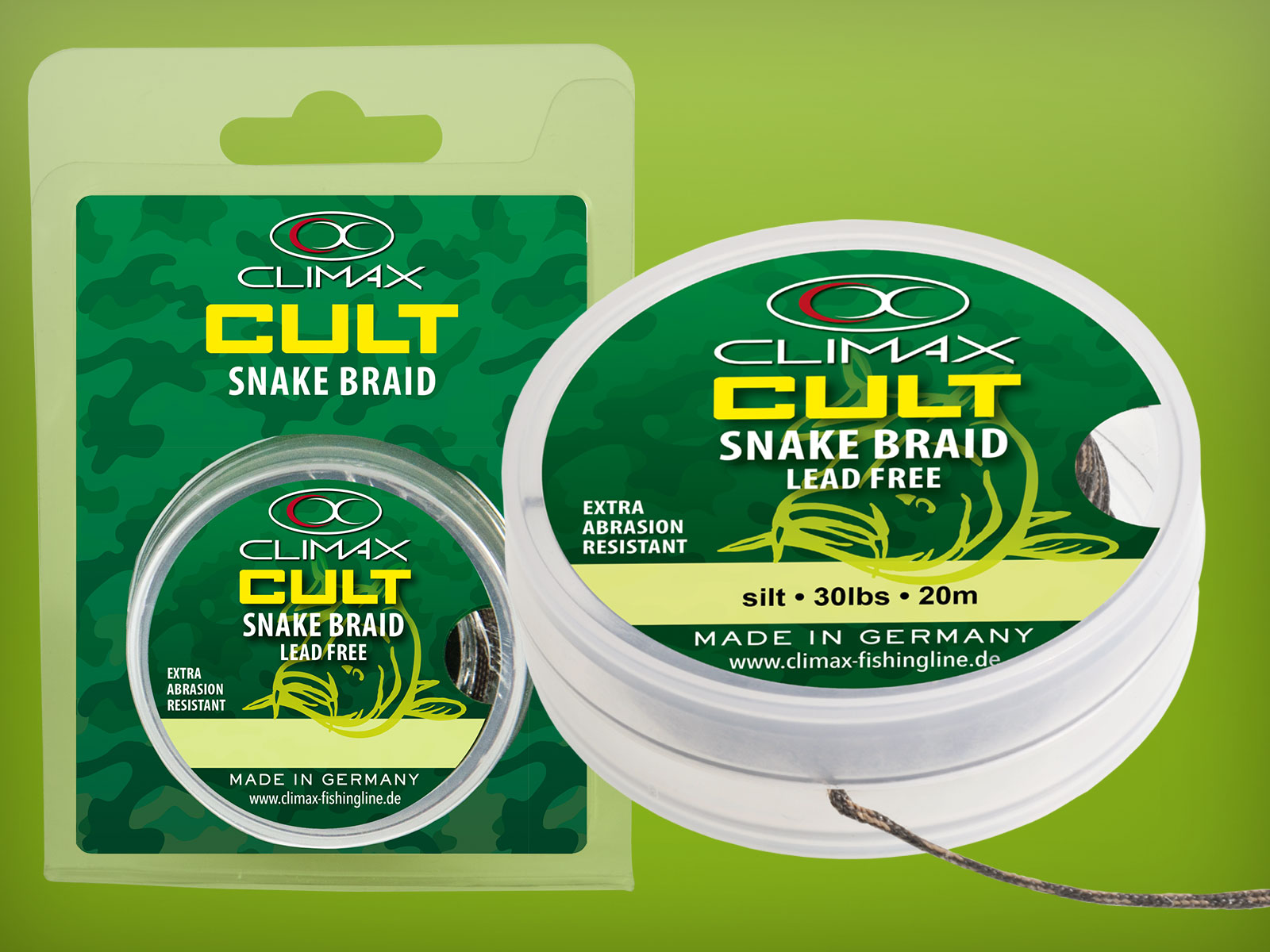 Lead-free leadcore Climax CULT Snake Braid