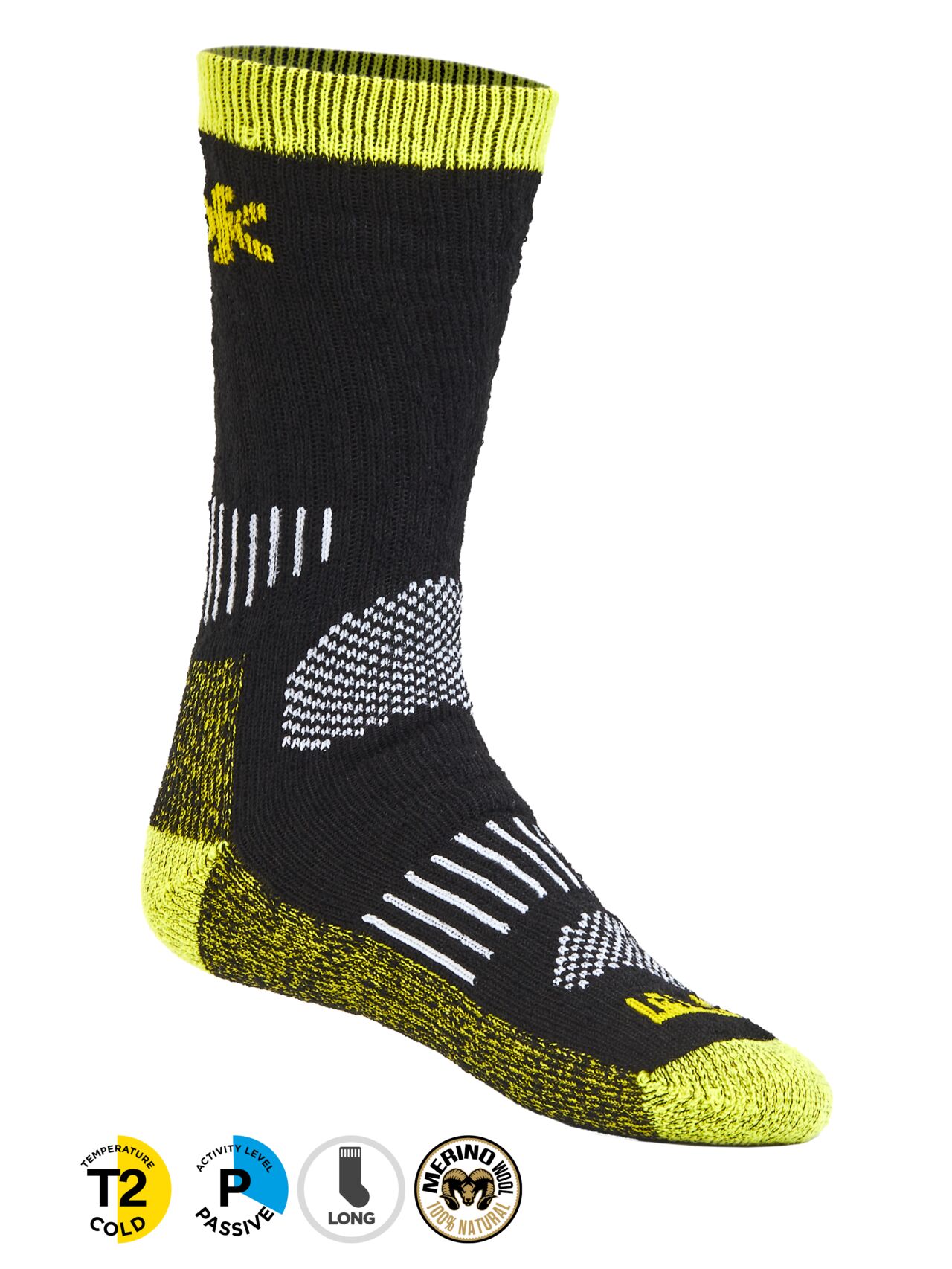 Socks Norfin Balance Wool T2P Black/Yellow