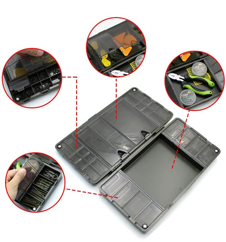 Многофункциональная коробка для карповых аксессуаров World4Carp Multi Storage Tackle Box
