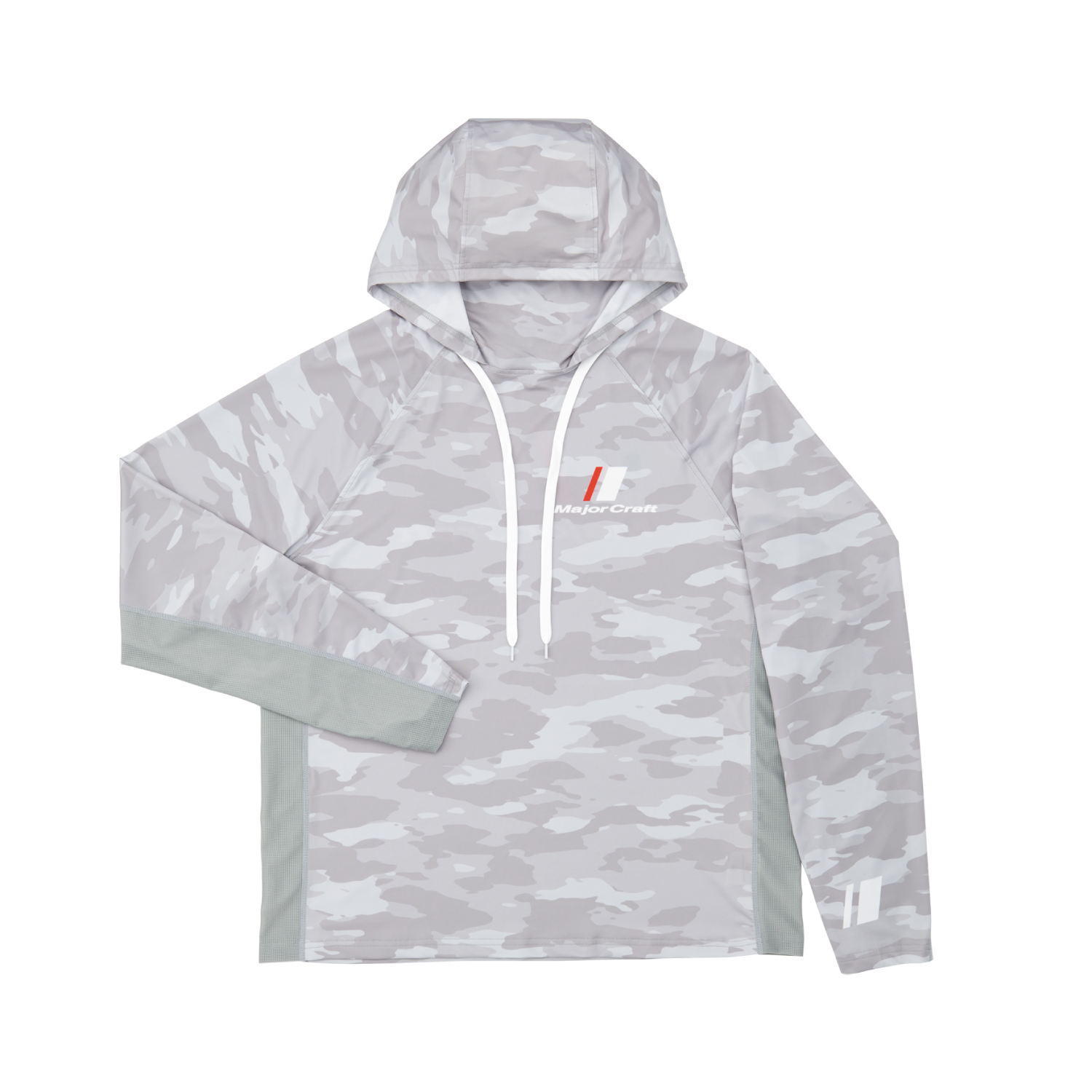 Летняя рыболовная одежда Major Craft Majorcraft Sun Protection Hoodie Whi