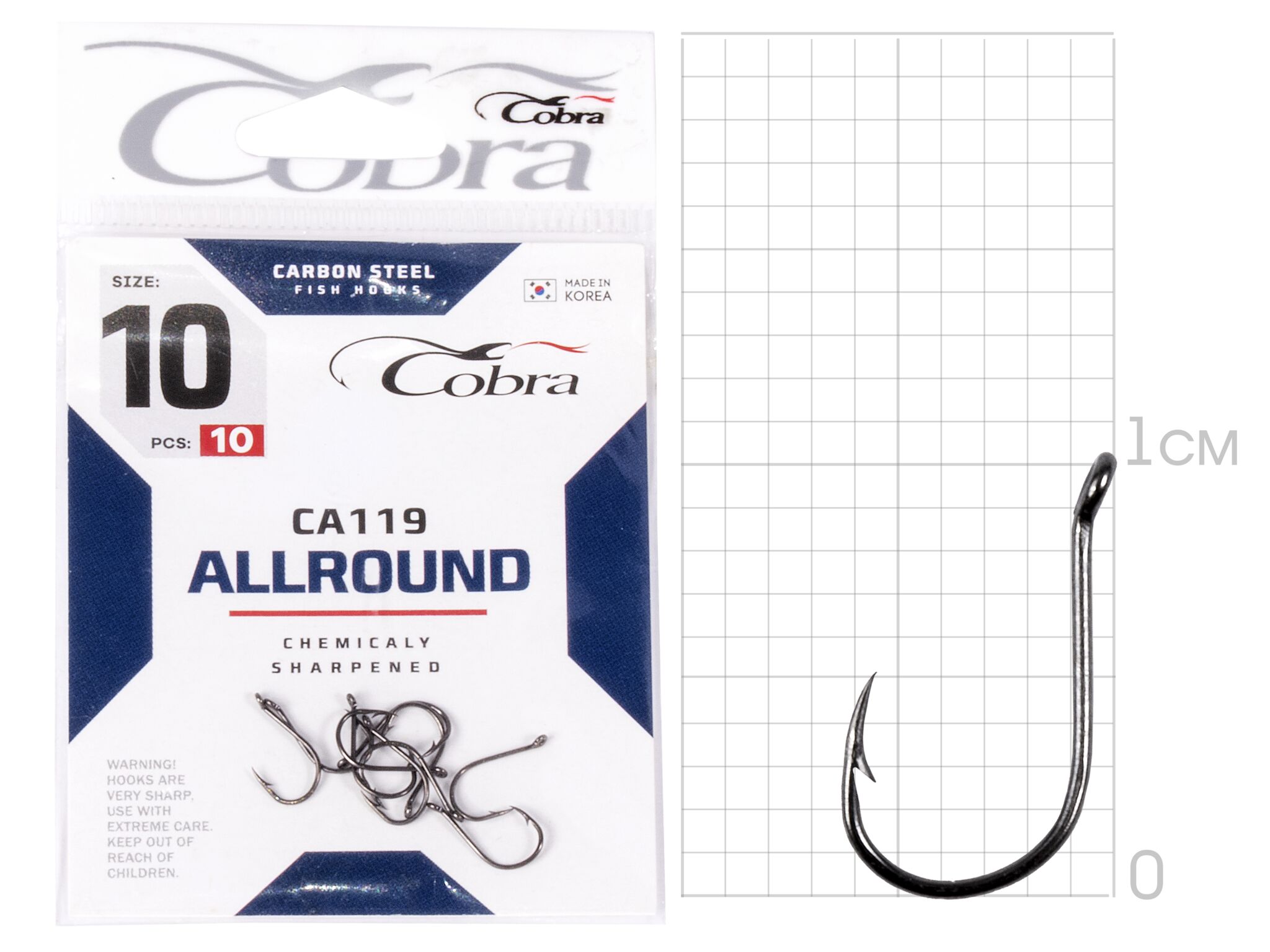 Hooks Cobra ALLROUND ser. CA119 size 010 10pcs.