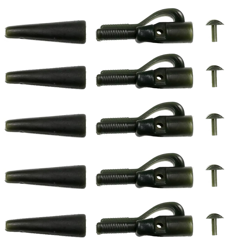 Reinforced safety clip rig set World4Carp