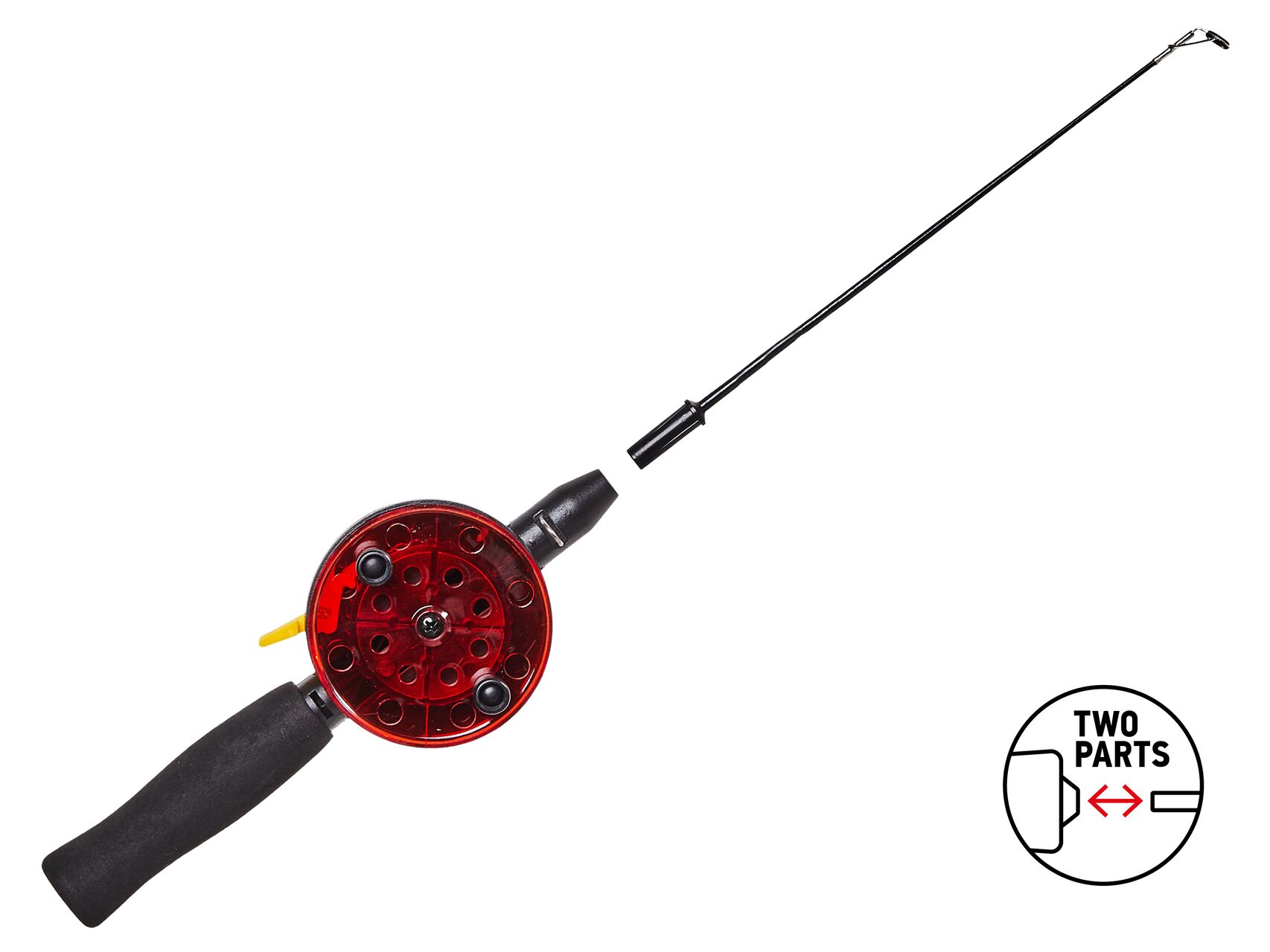 Ice fishing rod collapsible with reel Lucky John LDR 40cm