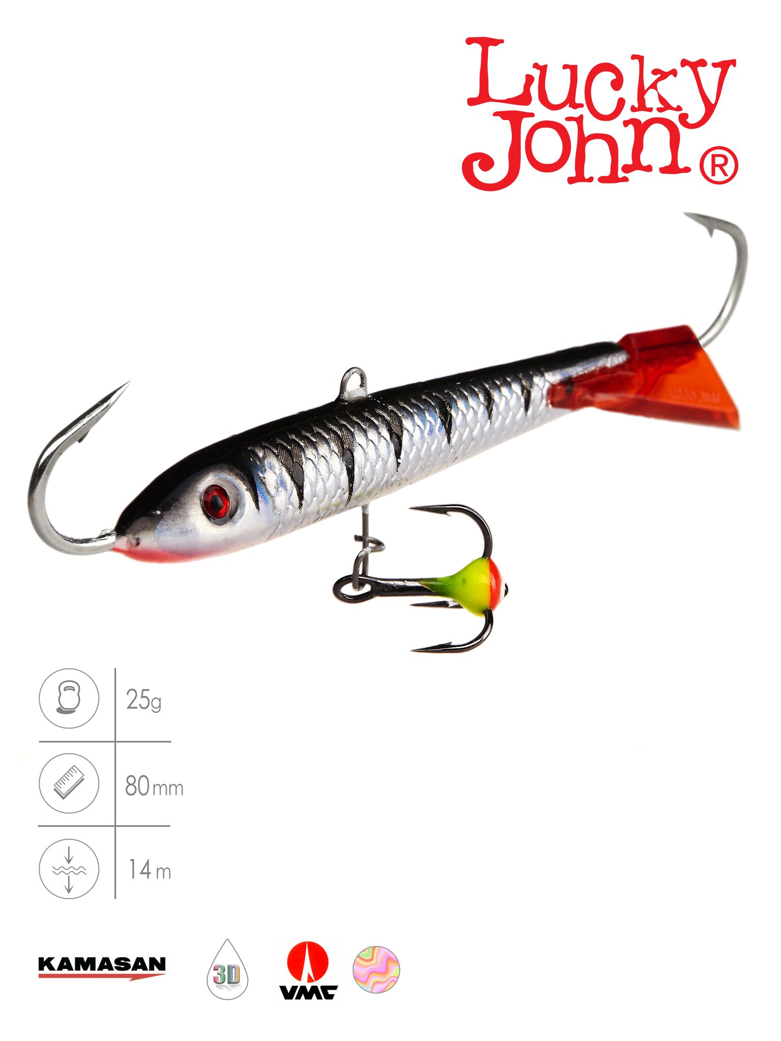 Balansier Lucky John CLASSIC 8 cu tr. 80mm/36RT blister