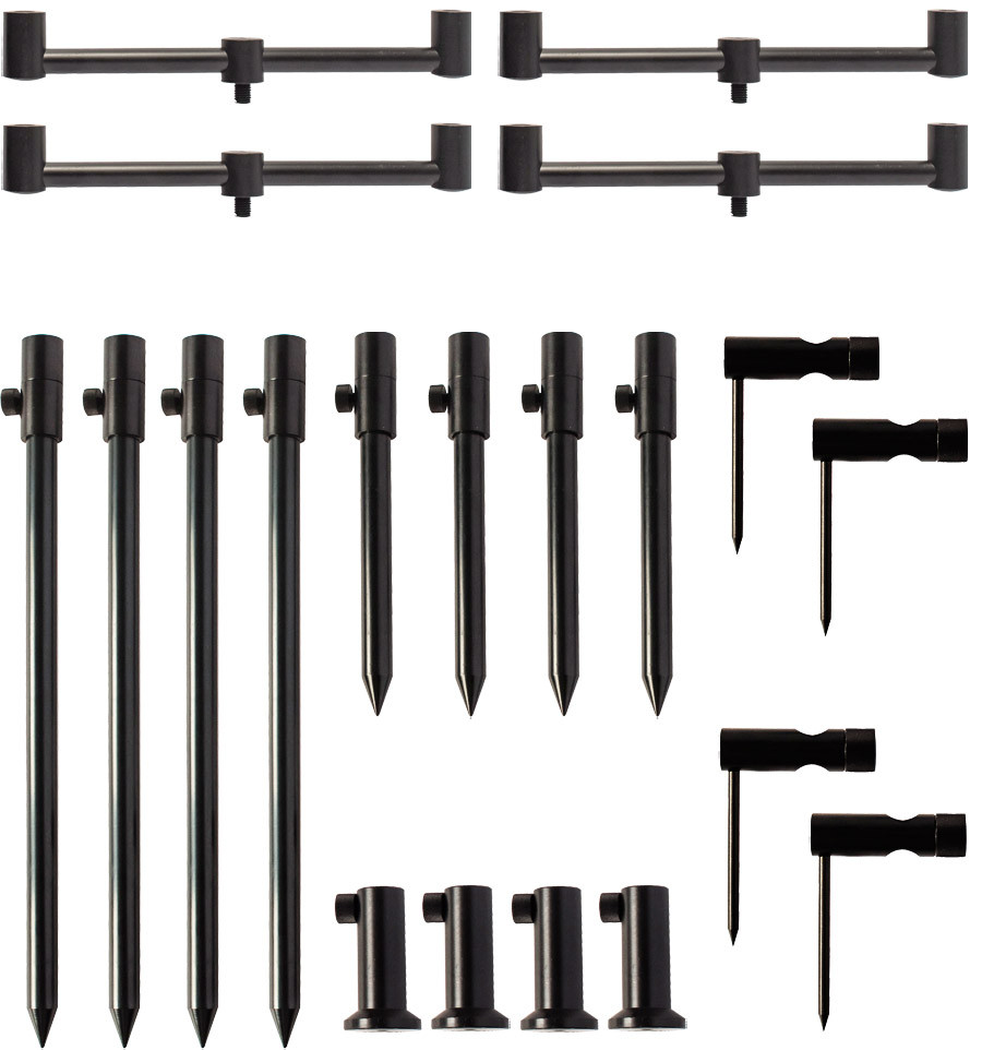 Bankstick and buzz bar set World4Carp Stand Kit Universal MAX 4
