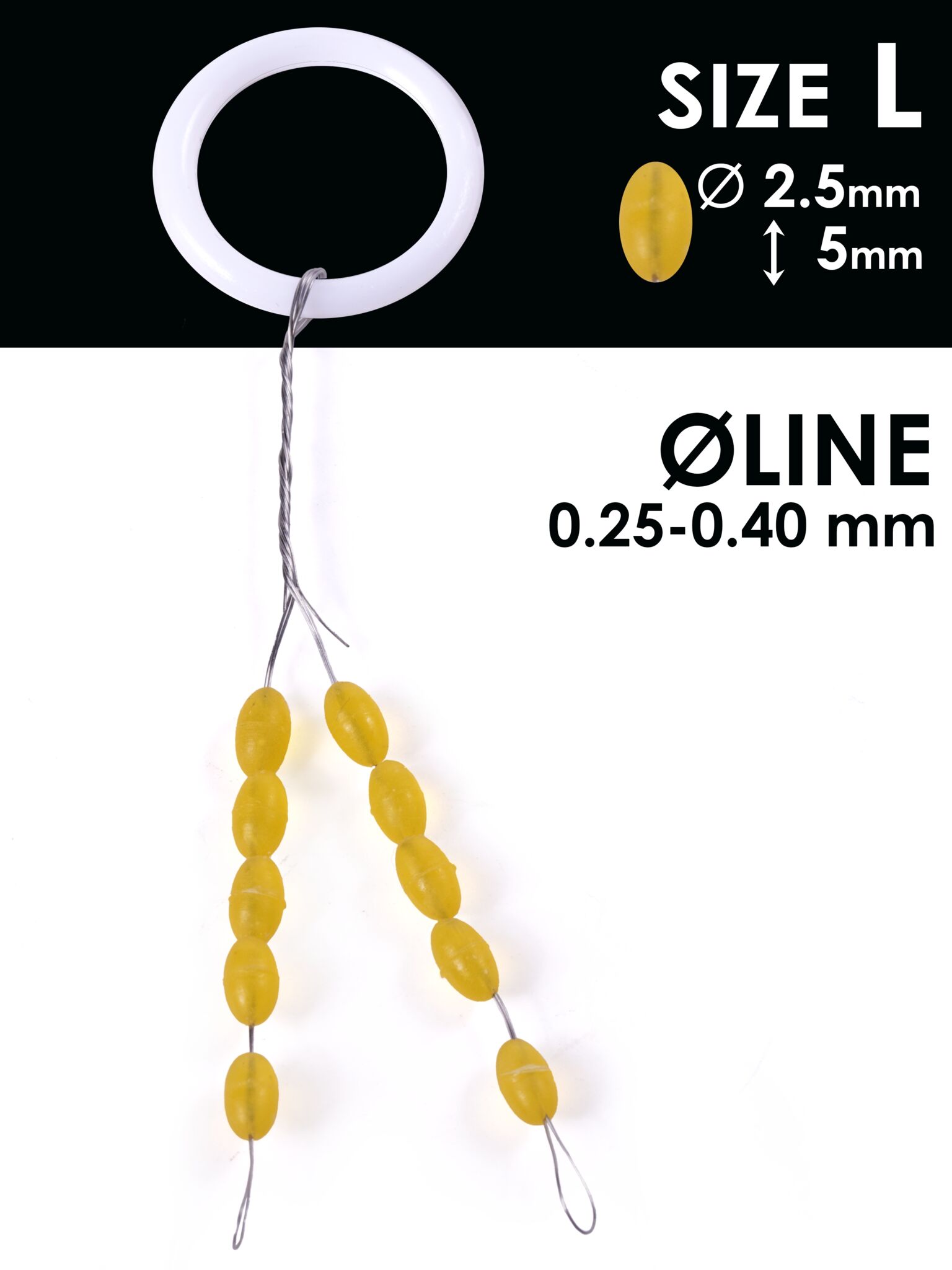 Stoppers Salmo RUBBER BARREL STOPS L / 0.25-0.4mm