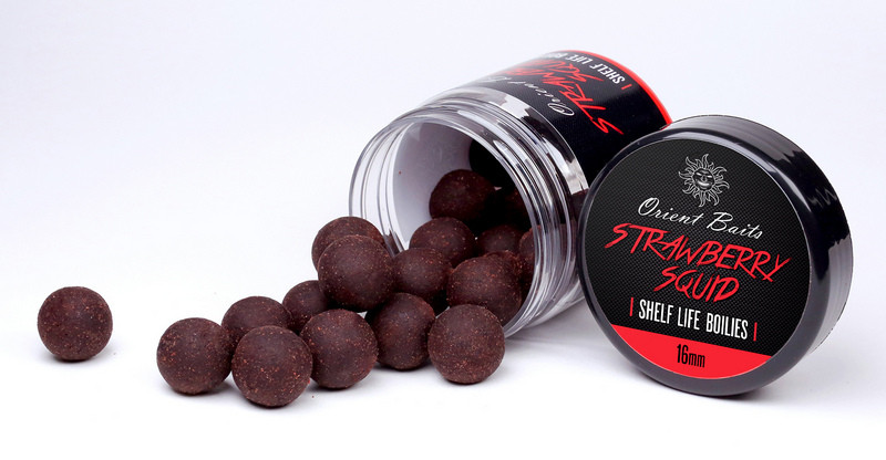 Shelf Life boilies Orient Baits Strawberry Squid