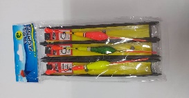 Fishing rig for float rod, set — 3 pcs.