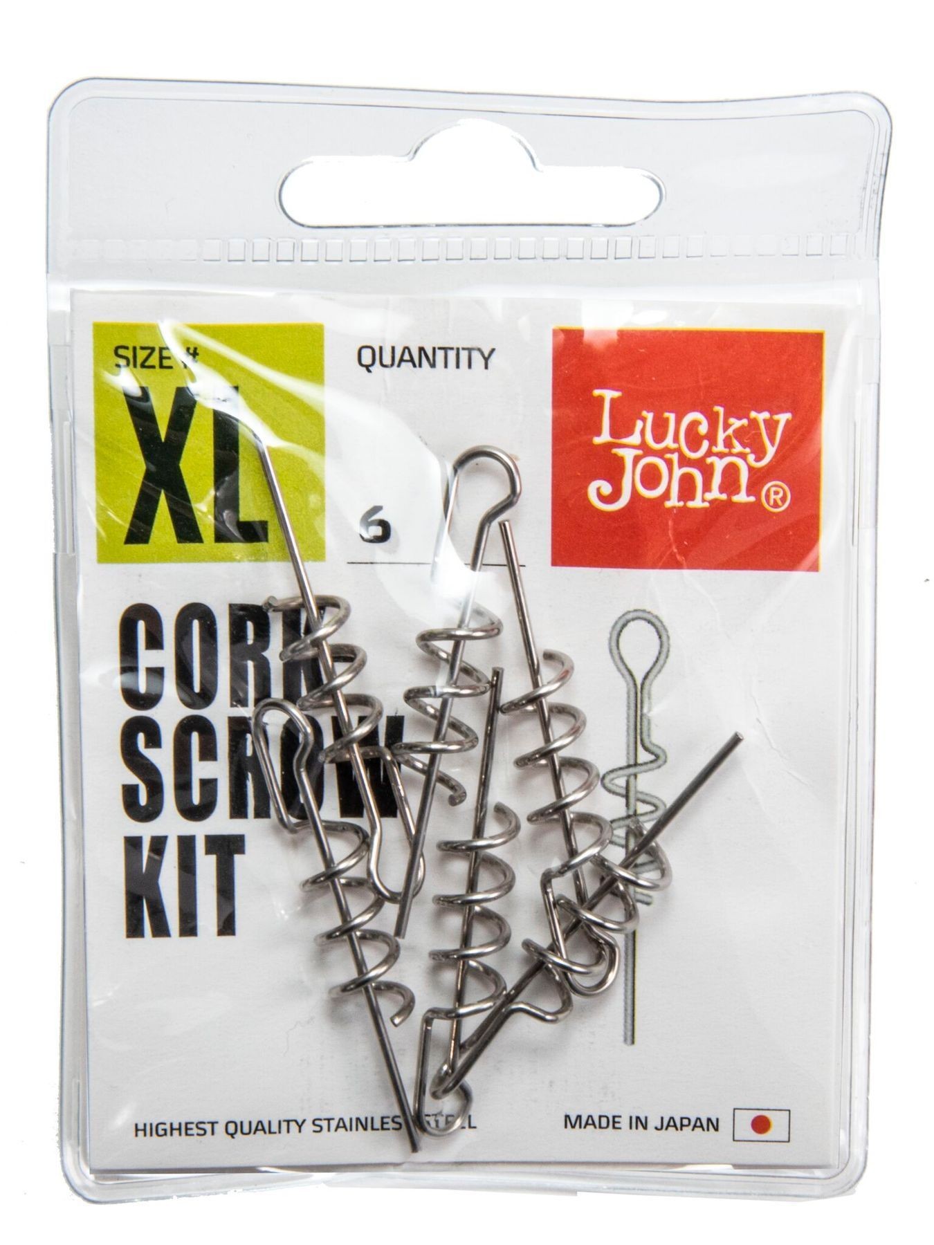Spirals LJ Pro Series CORKSCREW KIT XL for soft plastic lures 6 pcs.