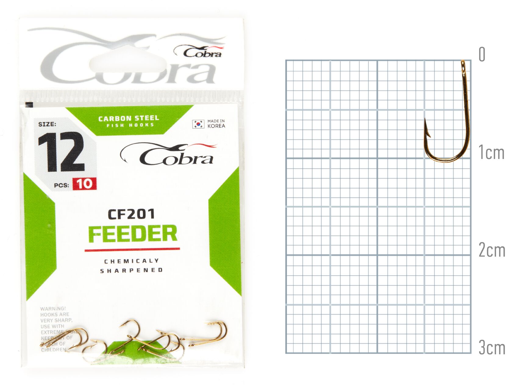 Hooks Cobra FEEDER ser. CF201 size 012 10pcs.