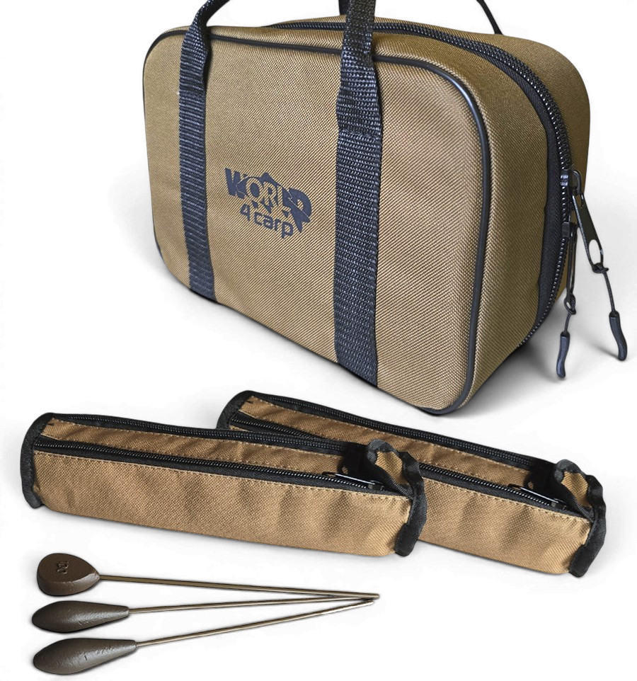 Rig bag with 2 cases World4Carp Leads & Rig System