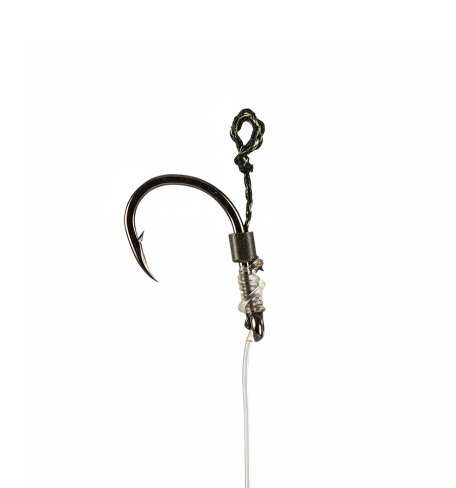 Ready fluorocarbon rig with soft hair for pop-ups World4Carp FLUOROCARBON POP UP HAIR RIG WIDE GAPE