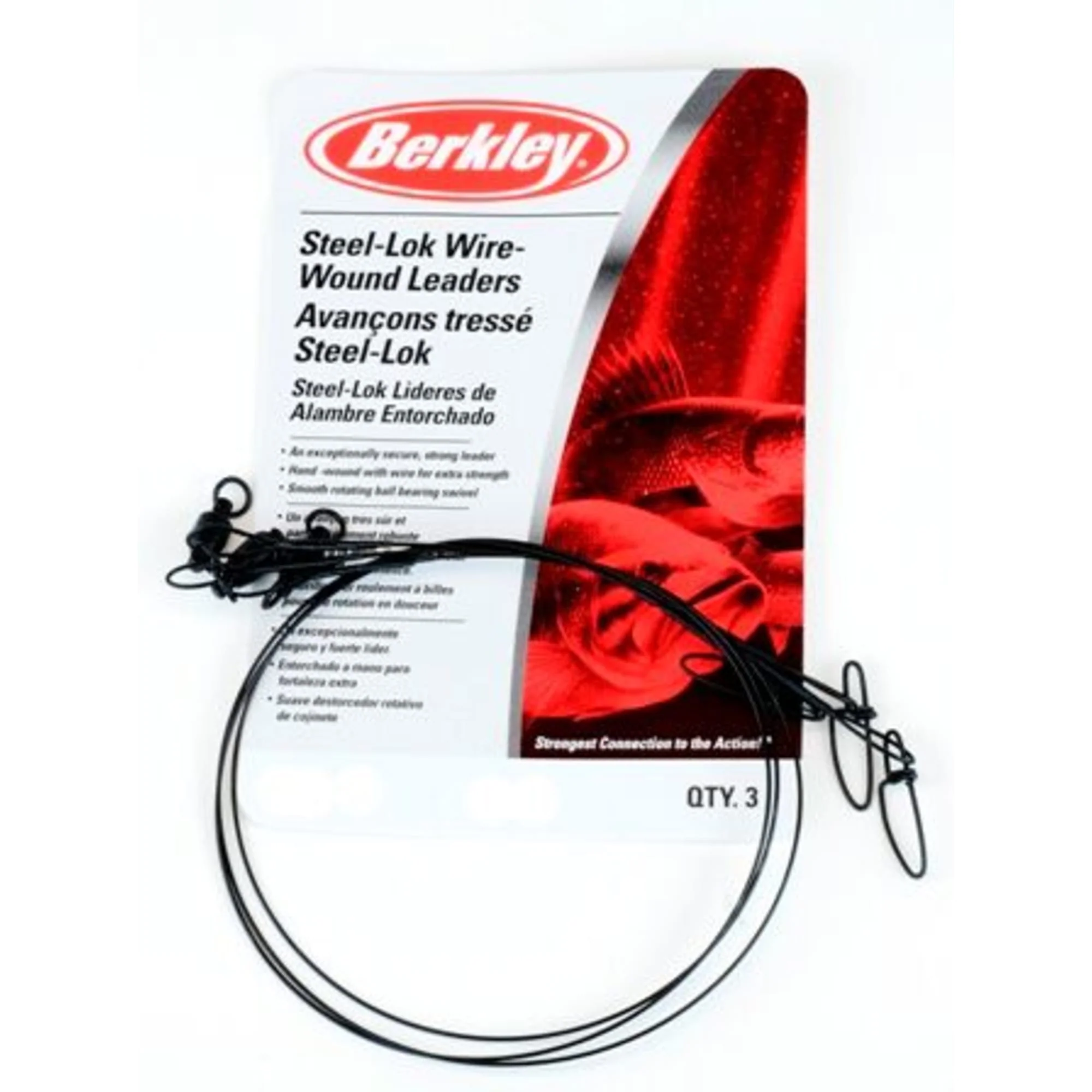 Berkley Mc Mahon Steelon Wire-Wound 15cm 20 lb Black (3 / )
