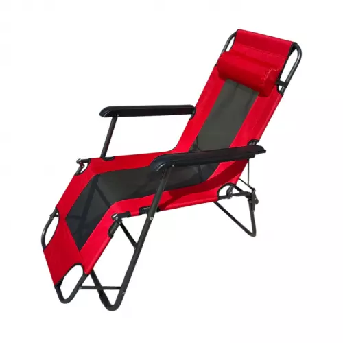 Reclining chair 1236, fabric sling — 1236 / 155 cm