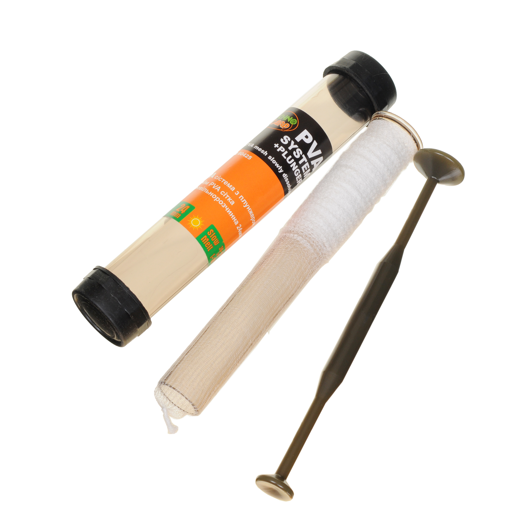 PVA system with plunger + 5 m slow-melt 24 mm PVA mesh — Technocarp