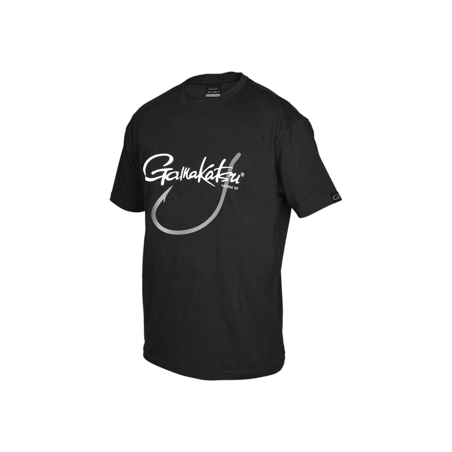 T-shirt Gamakatsu Hook Worm 39 Black