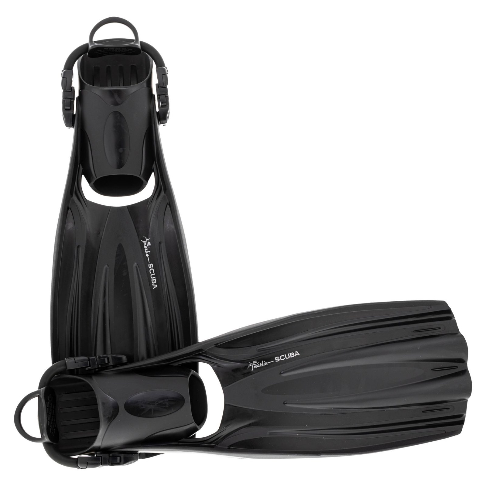 Ласти Marlin SCUBA black S 35,5-40 (відкрита п'ята) + Elastic Bungee Strap