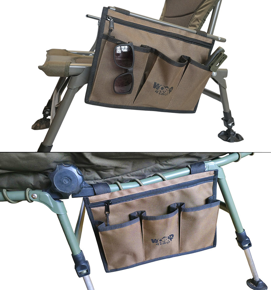 Universal side organizer bag for chairs and bedchairs World4Carp Organizer bag